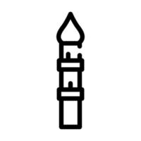 minaret toren lijn pictogram vectorillustratie zwart vector