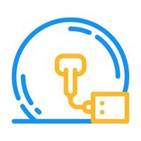 opslag biogas kleur pictogram vectorillustratie vector