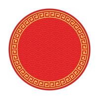 rood Chinees patroon. traditionele oosterse achtergrond vector