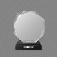 glazen trofee award vector