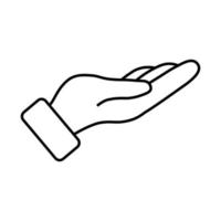 hand vector pictogram