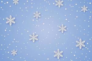 winter papier achtergrond vector