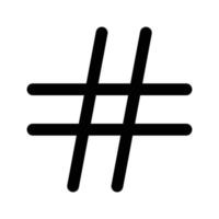 hashtag teken pictogram vector