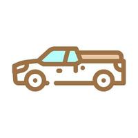 pick-up kleur pictogram vectorillustratie vector