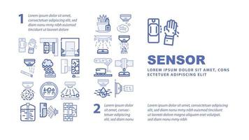 sensor elektronische tool landing header vector