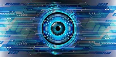 eye cyber circuit toekomstige technologie concept achtergrond vector