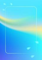 abstracte achtergrond vloeistof blauw frame sjabloon behang achtergrond vectorillustratie vector
