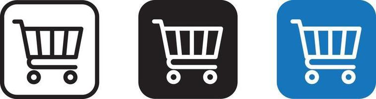 winkelwagen app pictogram vector ontwerp illustratie materiaal