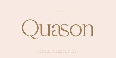 elegante bruiloft lettertype pro vector, luxe koninklijke abstracte minimale moderne lettertype vector