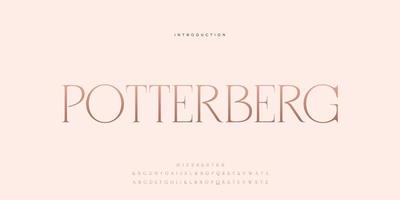 elegante bruiloft lettertype pro vector, luxe koninklijke abstracte minimale moderne lettertype vector