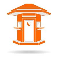 bewaker huis logo, binnenlandse veiligheid, logo sjabloon, vectorillustratie vector