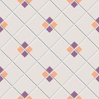 abstract naadloos patroon van roze ruiten met paars vierkant binnen, vectorillustratie vector