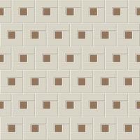 abstract naadloos patroon van bruine keramische vloertegels. Ik vorm blokken met een klein vierkant erin. ontwerp geometrische mozaïektextuur voor de decoratie van de keukenkamer, vectorillustratie vector