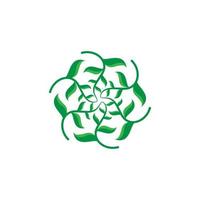 groen blad logo. blad pictogram. natuur logo. groene blad vectorillustratie. vector