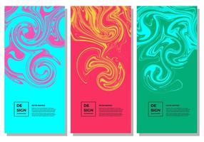 kleur achtergrond met geborstelde abstracte verf. vectorset om flyers, posters, banners, uitnodigingen en meer te ontwerpen vector