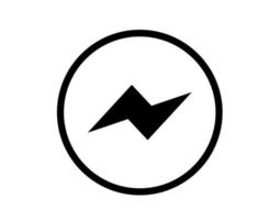 messenger social media pictogram symbool ontwerp vectorillustratie vector