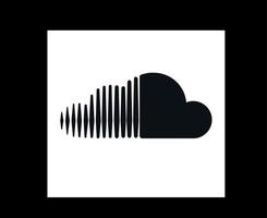 soundcloud sociale media pictogram symbool abstract ontwerp vectorillustratie vector