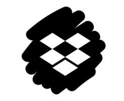 dropbox sociale media ontwerp pictogram symbool logo vectorillustratie vector