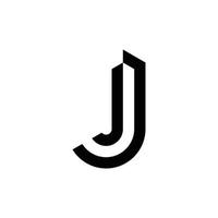 eerste letter j pictogram logo ontwerp vector. vector