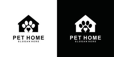 huisdier huis vector logo ontwerpsjabloon.