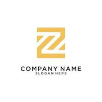 letter z of zz monogram logo ontwerp vector. vector