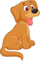 cartoon bruine hond vector