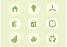 Gratis Vector Ecologie Pictogram Set