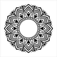 mandala vector zwart-wit vintage ornament