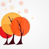 herfst boom vector illustratie