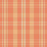 tartan geruit patroon met textuur en warme kleur. vector