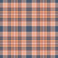 tartan geruit patroon met textuur en warme kleur. vector