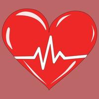 hart cardiogram. vector