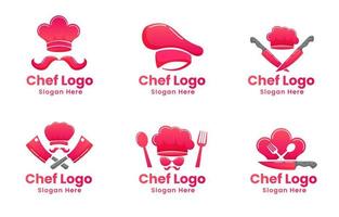 chef-logo set collectie vector