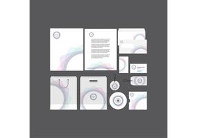 Spiral Company Profile Template vector