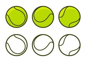 tennisbal vector ontwerp illustratie geïsoleerd op een witte background