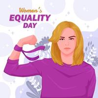 concept van de dag van de gelijkheid van vrouwen vector