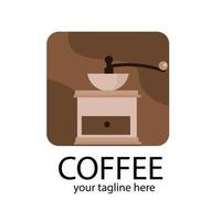 koffiemolen vector pictogram. vul plat bord in voor caféconcept, coffeeshop en webdesign. koffie fabriek solide icoon. symbool, logo afbeelding.