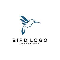 kolibrie illustratie vector logo ontwerp. vogel vector logo ontwerp.