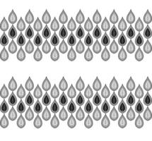 abstract lineair blad op een slinger. naadloze zwart-wit bloemmotief. patroon schoon voor ontwerp, stof, behang, print. vector illustratie