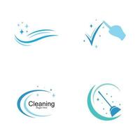 schoonmaak logo en symbool illustratie vector sjabloon