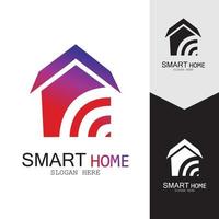 wifi huis vector logo.smart city tech pictogram vector. stad netto logo concept vector