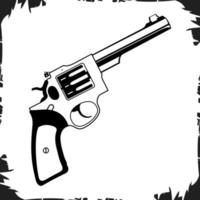 vector objecten illustratie ruger gp100 22lr 10 schot revolver