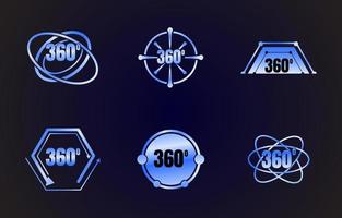 360 technologie-logo vector