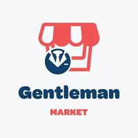 heren markt logo vector