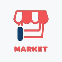 alfabet ik markt logo vector