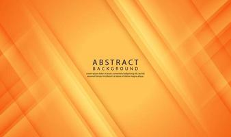 3D-oranje geometrische abstracte achtergrond overlap laag op heldere ruimte met lijn gesneden textuur effect. grafisch ontwerpelement elegant stijlconcept voor bannerflyer, kaart, brochureomslag of bestemmingspagina vector