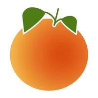 pomelo of grapefruit plat vectorkleurenpictogram voor voedsel-apps en websites vector