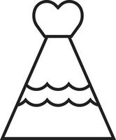 jurk bruiloft vector voor website symbool pictogram presentatie