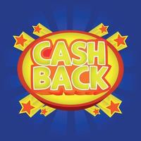 cashback promotie banner logo promo vector