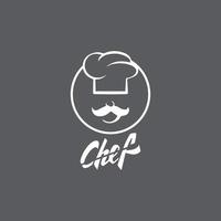 hoed chef-kok logo sjabloon vector pictogram illustratie